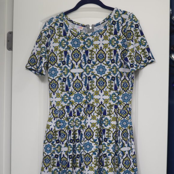 LulaRoe Amelia Dress Size Large - Picture 2 of 8